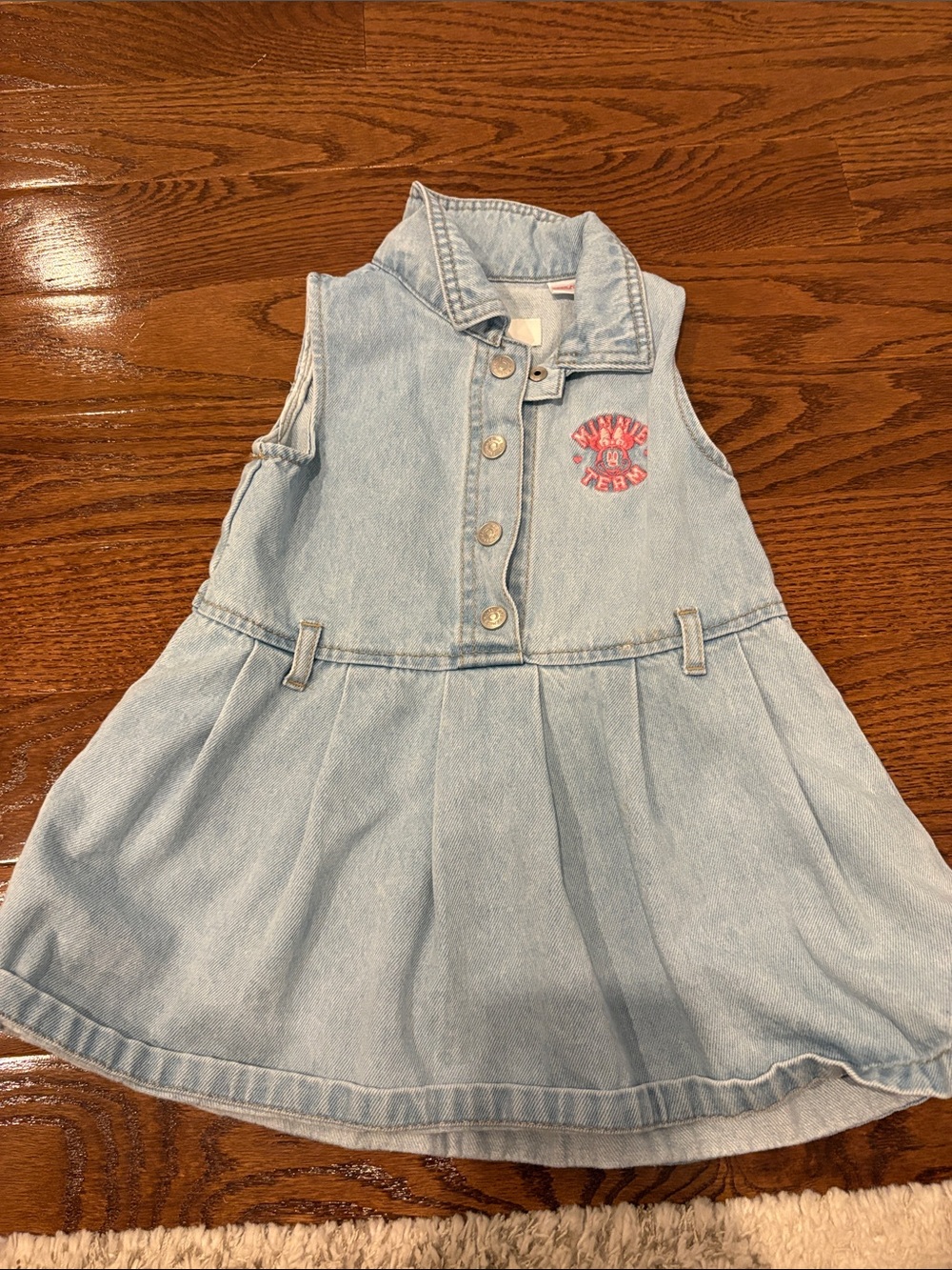 NWOT girls Zara denim dress with Minnie Mouse logo